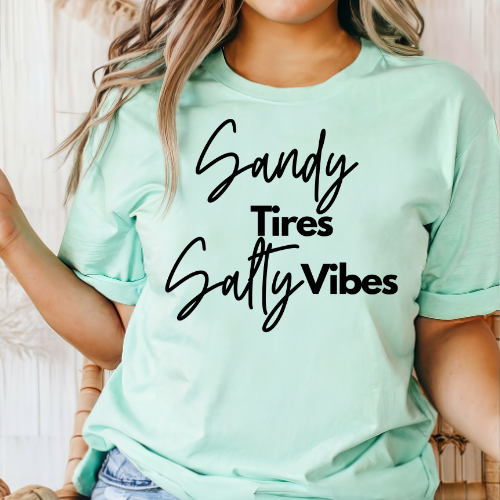 Sandy Tires Salty Vibes